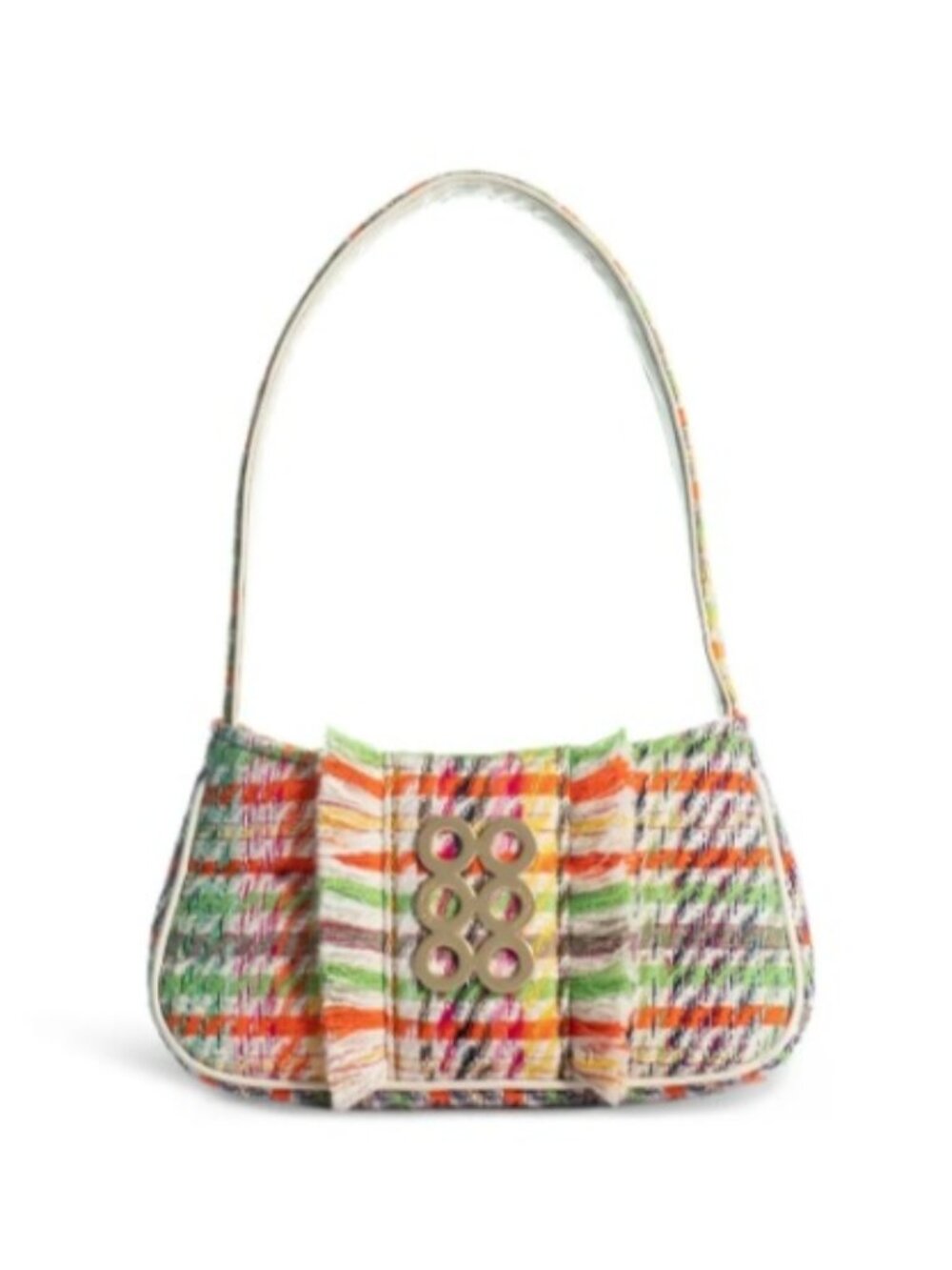 KOORELOO Women's Fringe Pochette Tweed Shoulder Purse Bag